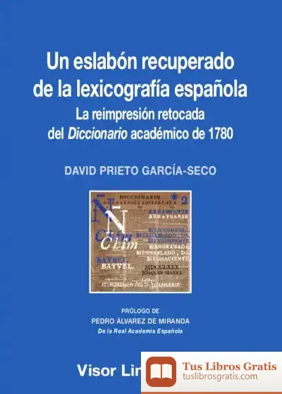 Descargar Un Eslabón Recuperado De La Lexicografía Española
