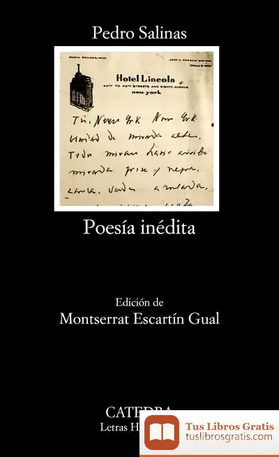 Descargar Poesía Inédita de Pedro Salinas
