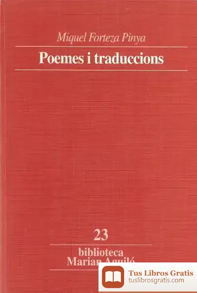 Descargar Poemes I Traduccions de Pere Rosselló Bover