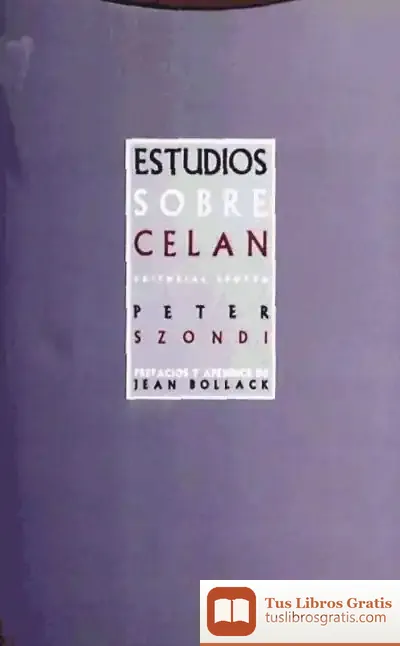 Descargar Estudios Sobre Celan