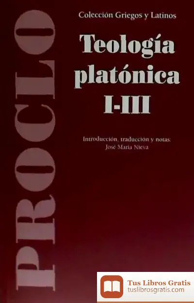 Descargar Teología Platónica I-Iii de Proclo