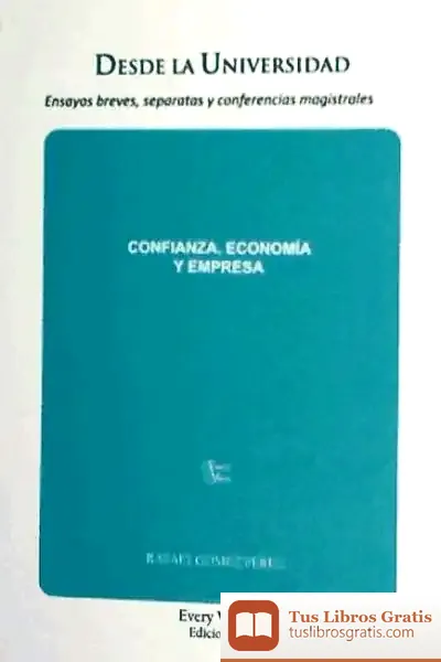 Descargar Confianza,Economia Y Empresa de Varios Autores