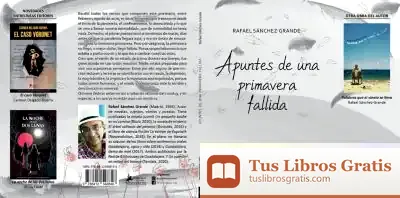 Descargar Apuntes De Una Primavera Fallida de Rafael Sánchez-grande Moreno