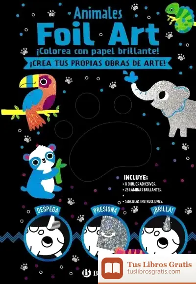 Descargar Foil Art. Colorea Con Papel Brillante. Animales