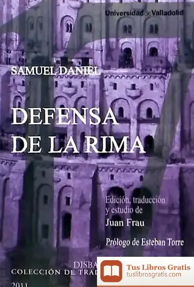 Descargar Defensa De La Rima De Samuel Daniel de Carlos Fuentes