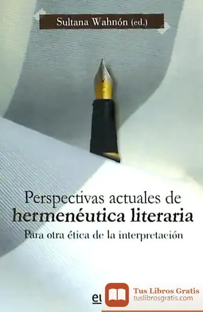 Descargar Perspectivas Actuales De Hermenéutica Literaria