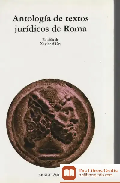 Descargar Antología De Textos Jurídicos De Roma de Franco Voli