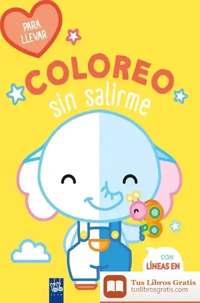 Descargar Coloreo Sin Salirme-Para Llevar. Elefante de Yoyo